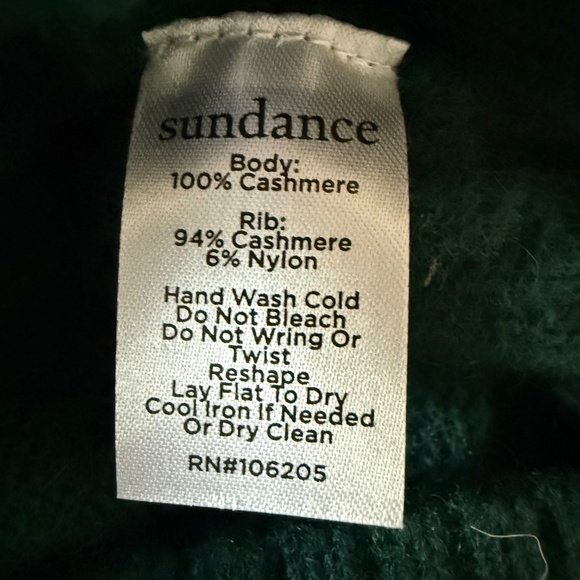 Sundance SONJA CASHMERE DRESS Evergreen Size XS - Picture 8 of 8